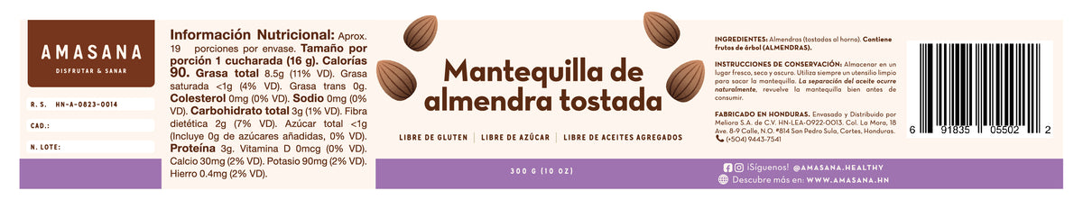 Mantequilla de Almendra Tostada