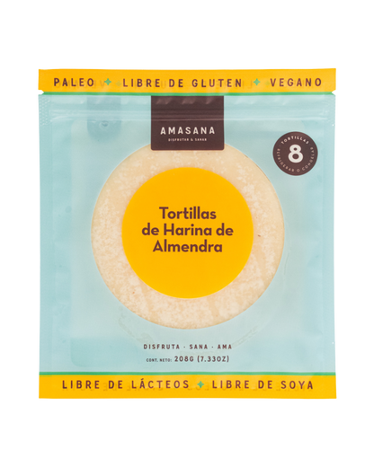 Tortillas de Harina de Almendra (congelada)
