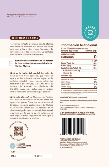 Endulzante de Fruta del Monje y Alulosa